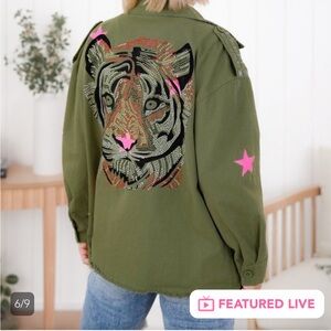 Blue velvet new in package size medium jacket